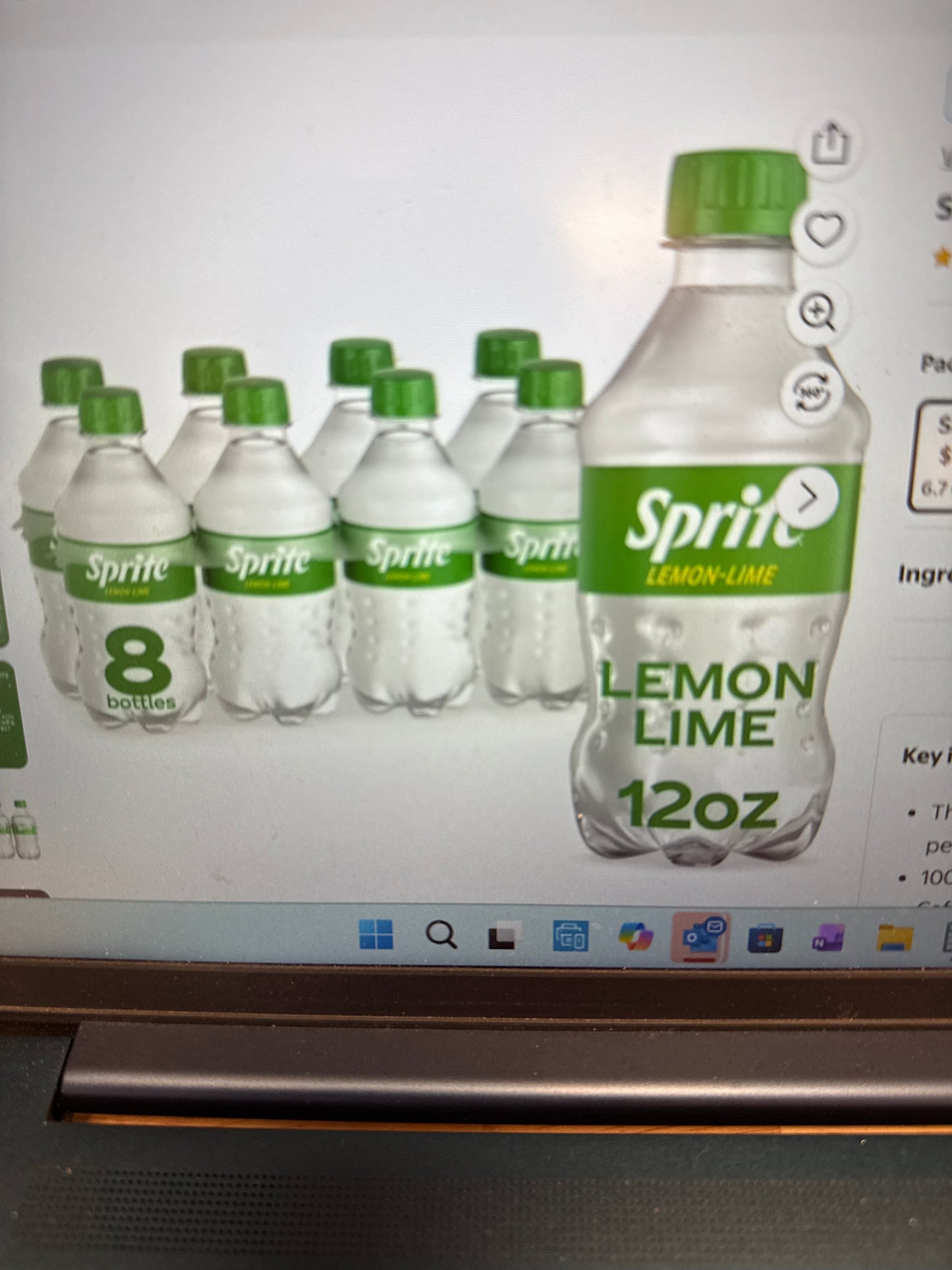 Sprite 12oz 8 Bottles