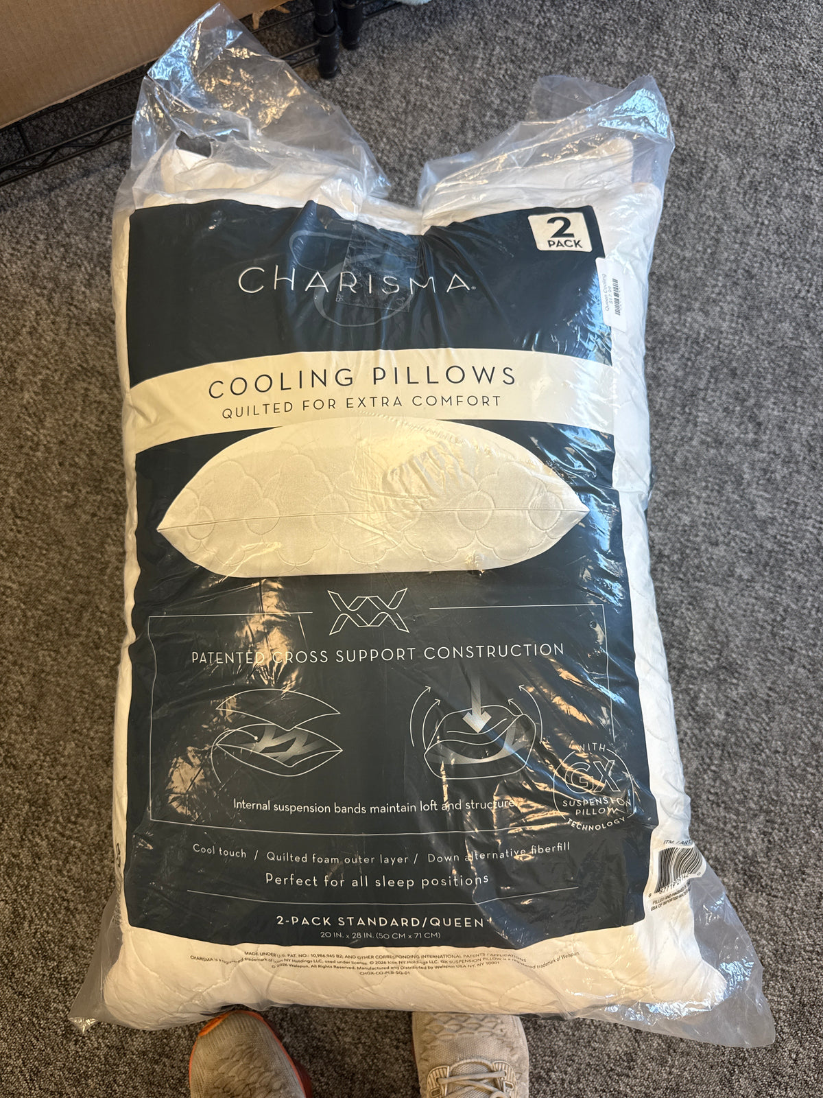 Queen Cooling Pillows 2 pk