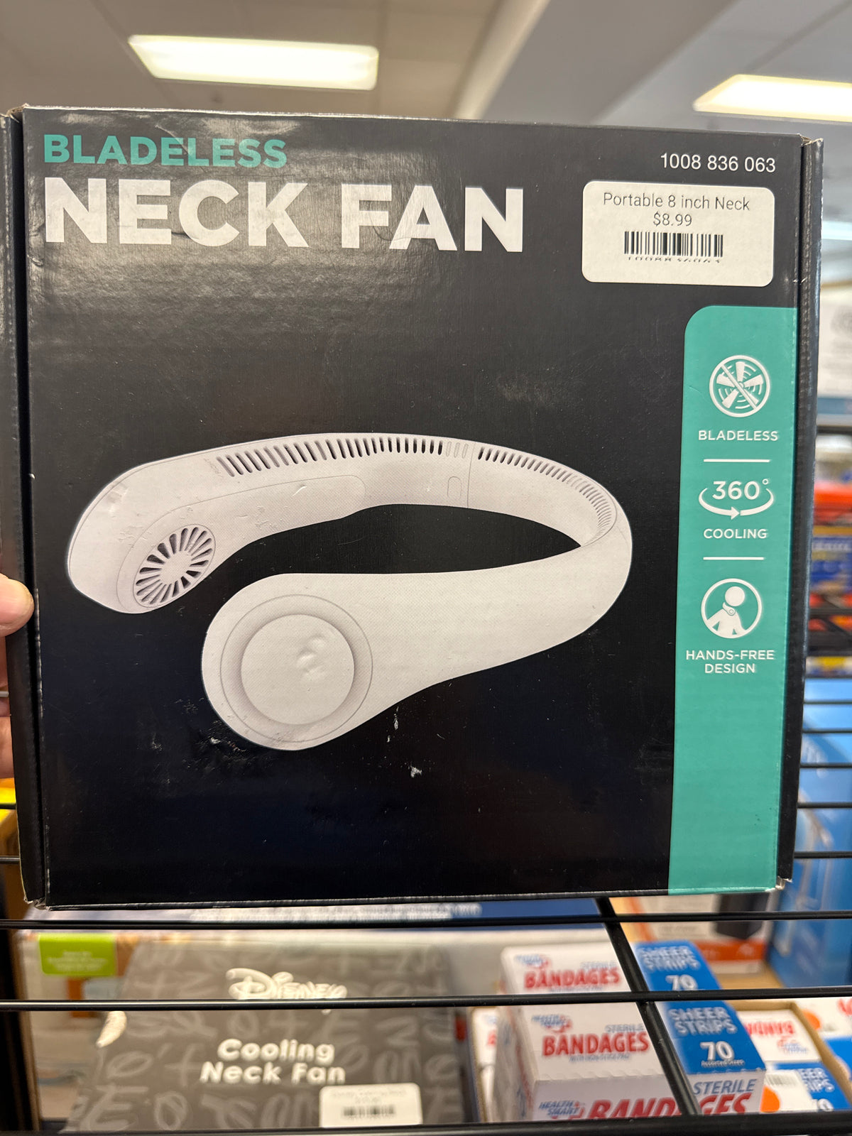 Portable 8 inch Neck fan