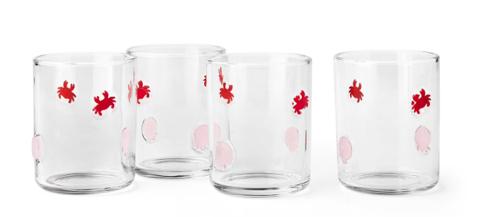 Icon Drinking Glasses, 4 Pack
