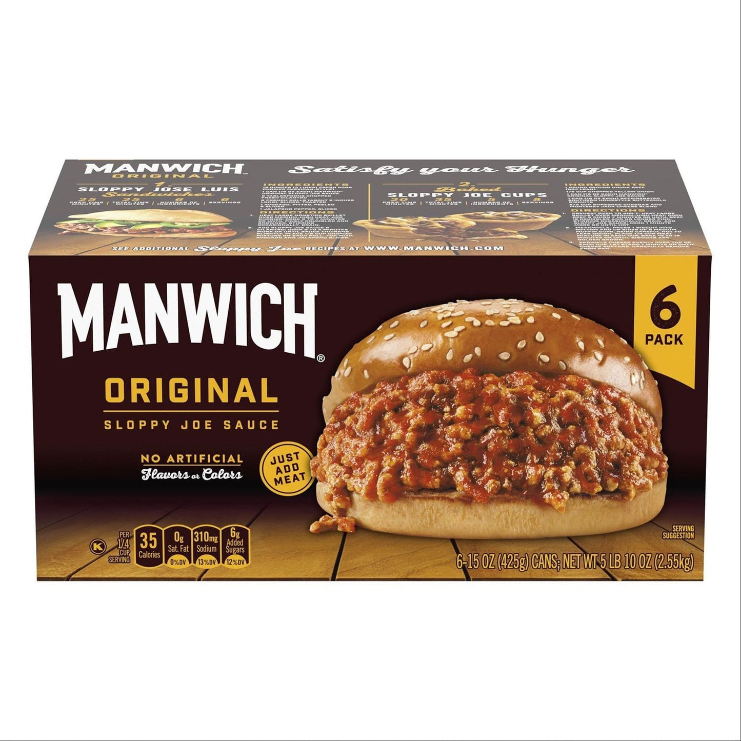 Manwich Sloppy Joe Sauce Expires 02/25/2027