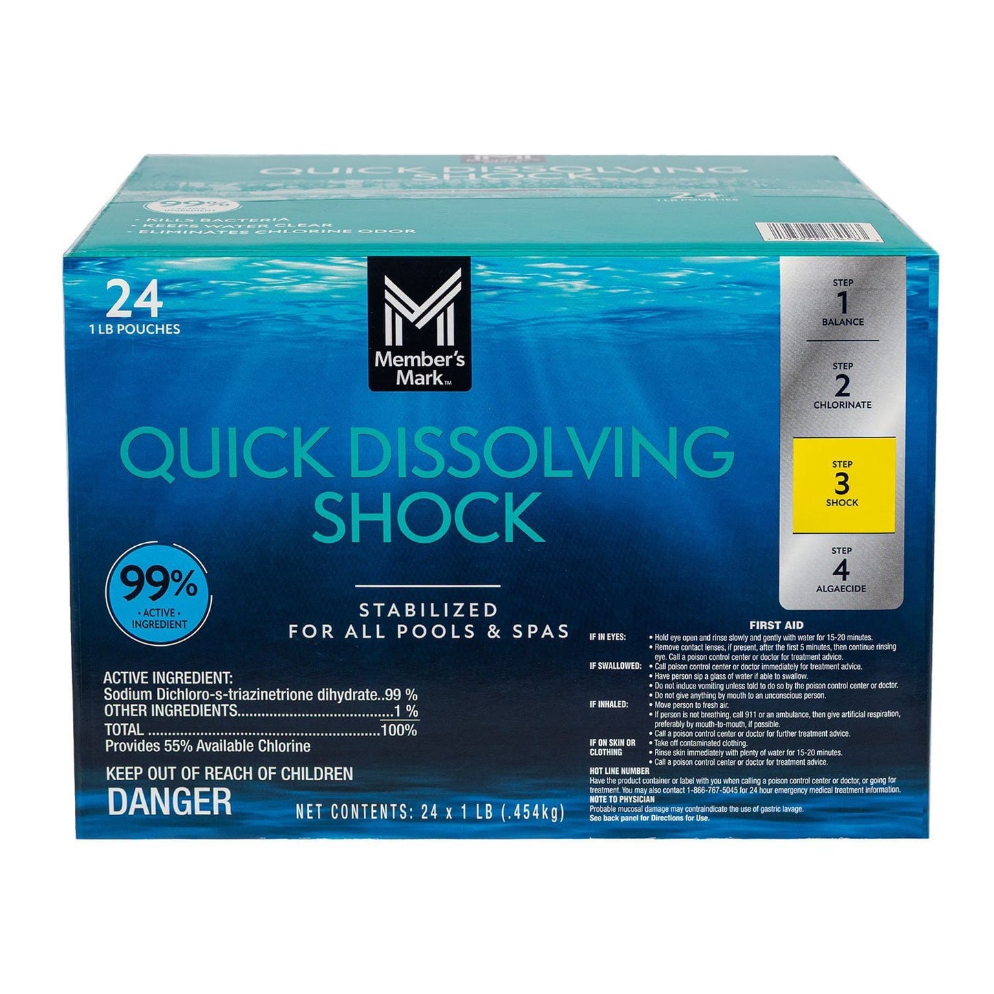 Member's Mark Quick Dissolve Shock, 24 ct.