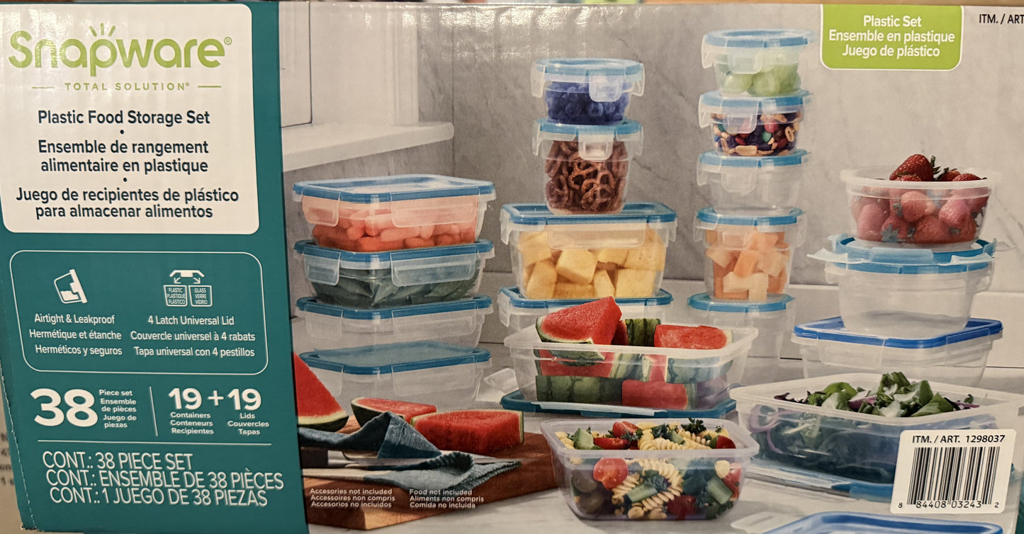 Snapware 38-piece Plastic