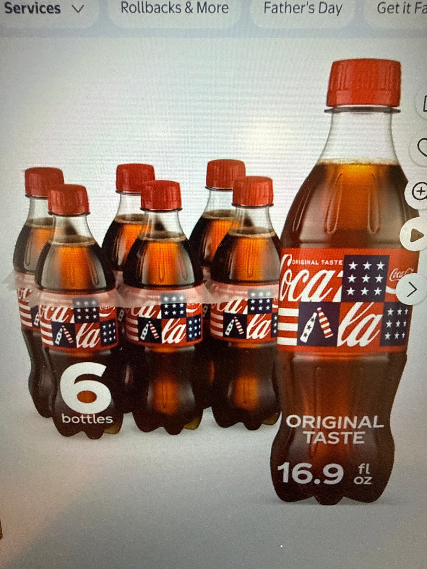 Coke 6pk bottles
