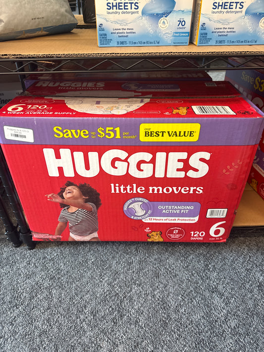 Huggies Sz 6 120 Ct