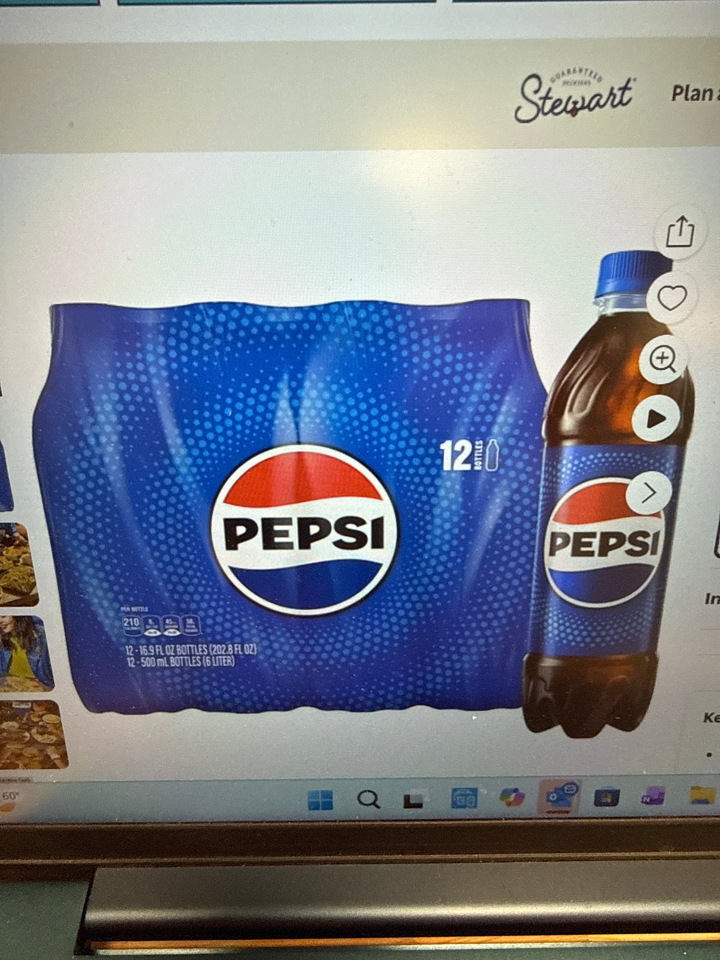 Pepsi 16.9 12 pk bottles