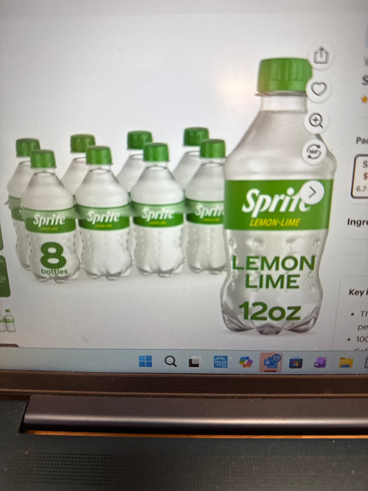 Sprite 12oz 8 Bottles