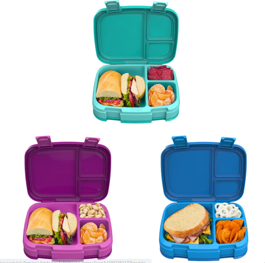 Bentgo Fresh Lunch Box Containers, 3-pack