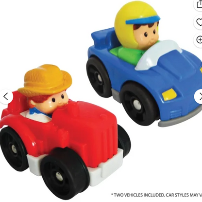 Imaginmat: Jumbo - Fisher Price - Floor Playmat & 2 Toy Cars, 47 x 61", 2 Character Vehicles, Durable EVA Foam Mat, Portable, Licensed, Kids Ages 3+