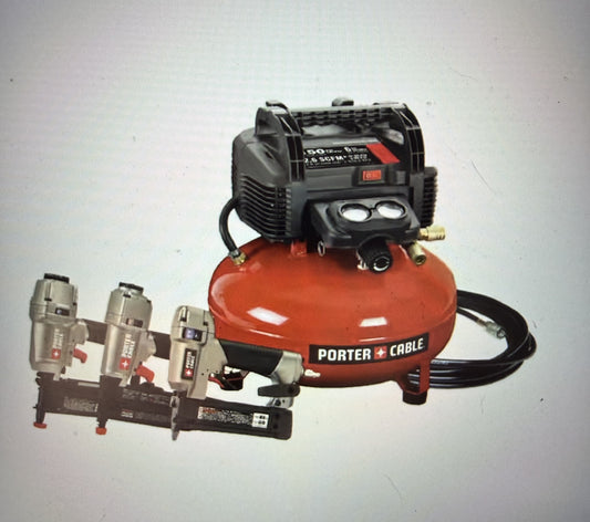 6 Gal Compressor with 3 Nailers