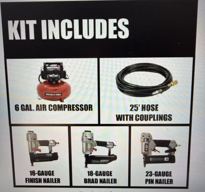 Compressor 6 Gal. with 3 Nailers