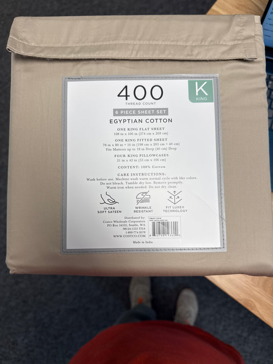 Hotel Signature King Egyptian Cotton 400 Count Various Colors