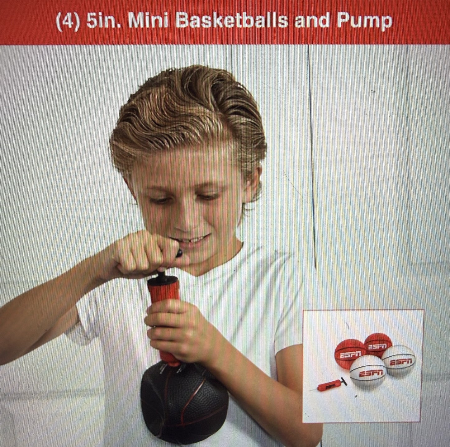 ESPN Mini Basketball Hoop, Over The Door Basketball Hoop with Foldable Breakaway Rim