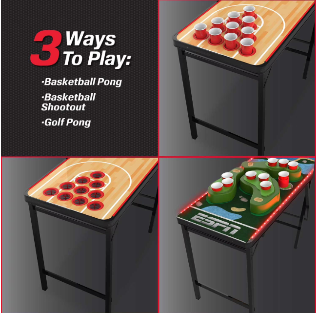 ESPN LED Combo Pong Table