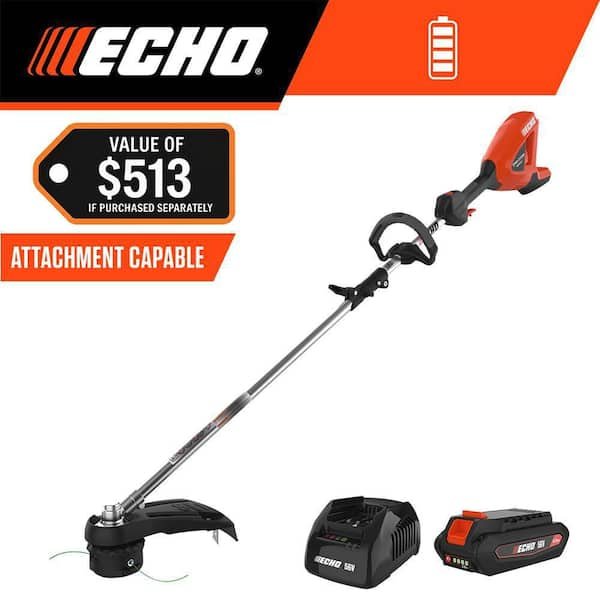 56V Brushless Cordless Battery Attachment Capable 16 in. String Trimmer w/ Speed-Feed Head and 2.5Ah Battery and Charger