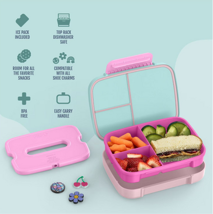 Ello Benni Kids Bento Lunch Box with Carry Handle & Ice Pack