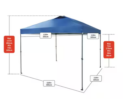 10 ft. x 10 ft. Instant Shade Canopy Pop Up Tent (Blue or Grey)
