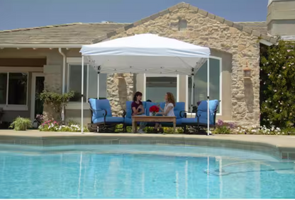 10 ft. x 10 ft. Commercial Instant Canopy-Pop Up Tent with Wall Panel White