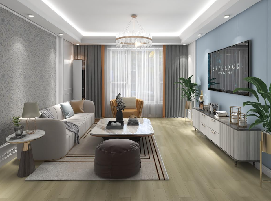 Los Angeles 40MIL 7mm 9x60 SPC Rigid Core Vinyl Waterproof Flooring