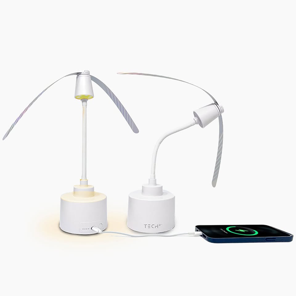 Fly Fan 2 Pack with Light