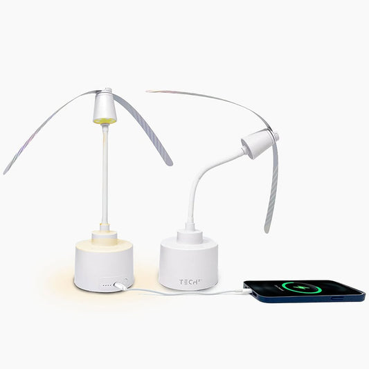 Fly Fan 2 Pack with Light