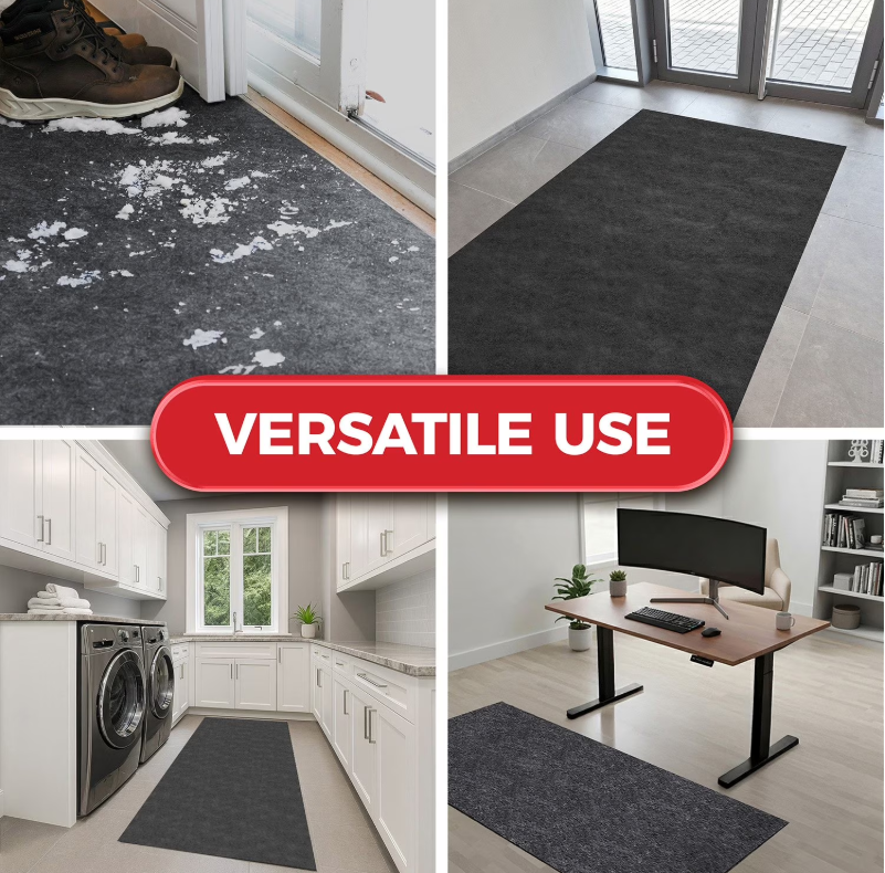G-Floor Drip & Dry 3'x8' Floor Runner - Absorbent and Slip-Resistant