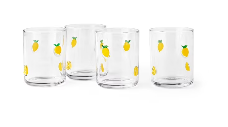 Icon Drinking Glasses, 4 Pack