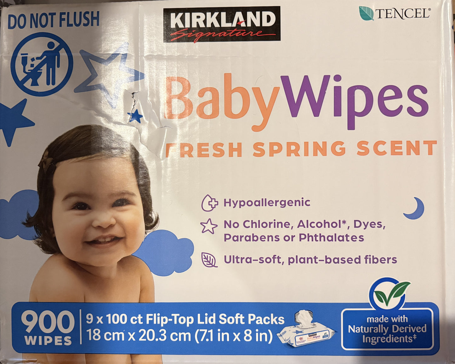 Kirkland Signature Baby Wipes 900-count
