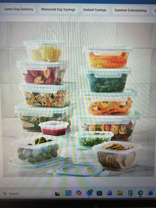 MM 24 pc plastic food storage