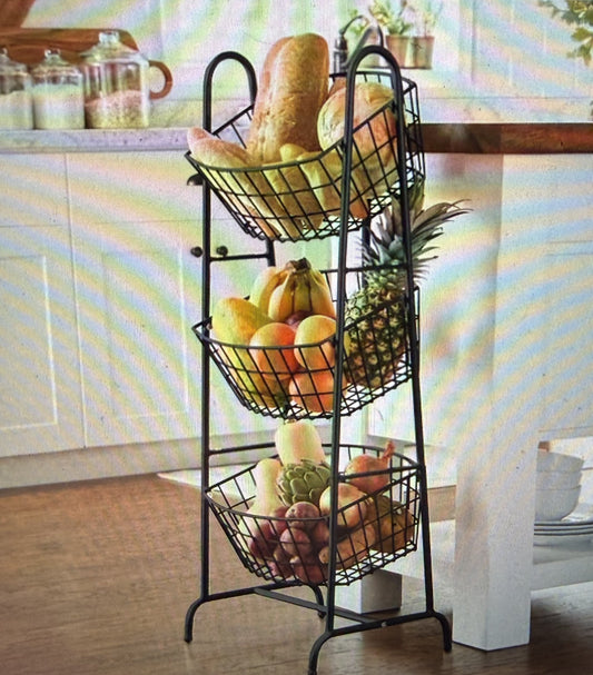 3-Tiered Basket Stand