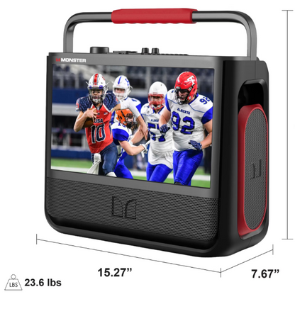 Monster Vision 3rd Generation 15.6" Portable Video Bluetooth Speaker