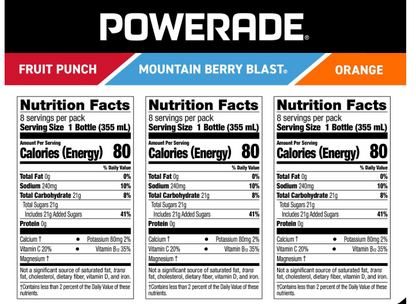 POWERADE Variety Pack Sports Drink, 12 fl. oz., 24 pk.
