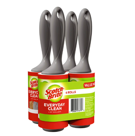 Scotch Brite Lint Roller, 4 Pack