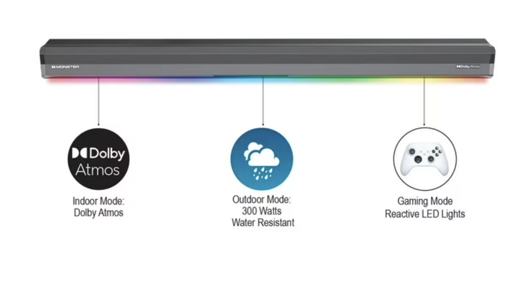 Monster 36" Dolby Atmos Soundbar