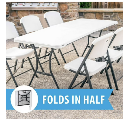 Lifetime 6-Foot Fold-In-Half Table