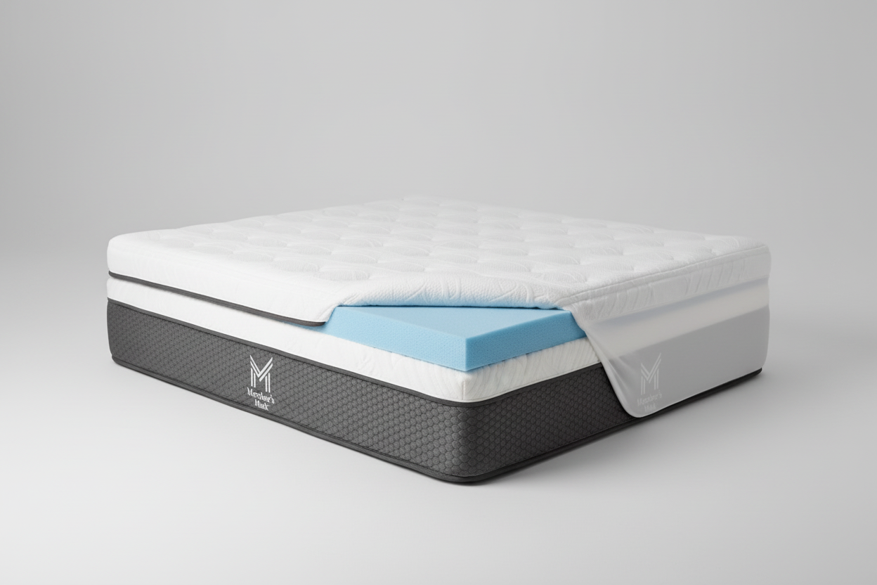 Member's Mark 4-Inch Gel Memory Foam Mattress Topper (King)