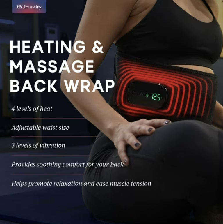 Fit Foundry 4-in-1 Heat & Massage Recovery Pack for Relief