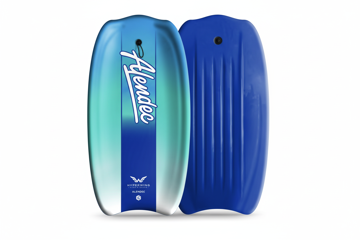 Alendec Hyperwing Hybrid Water Snow Board Sled, 42.5" with Coil Leash