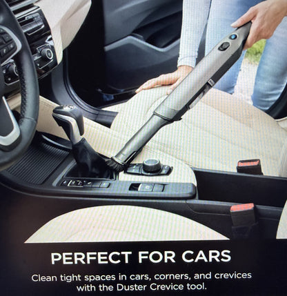 Shark WV201 WANDVAC Handheld Vacuum, Lightweight at 1.4 Pounds with Powerful Suction, Charging Dock, Single Touch Empty and Detachable Dust Cup,Graphite, Slate