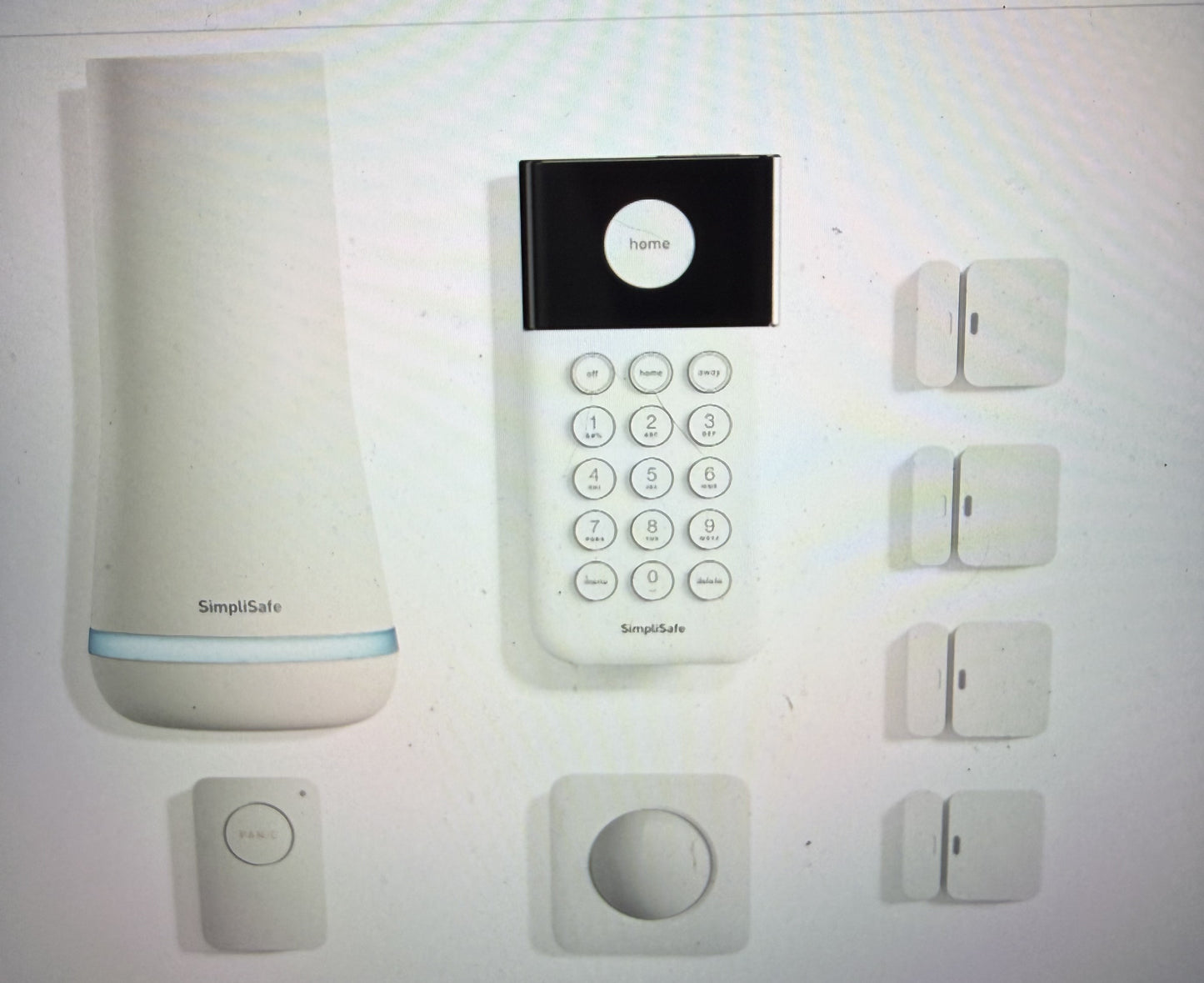 SimpliSafe 8 Piece Wireless Home Security System - Optional 24/7 Professional Monitoring - No Contract - Compatible with Alexa and Google Assistant , White
