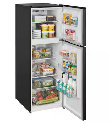Vissani 10.1 cu. ft. Top Freezer Refrigerator in Black