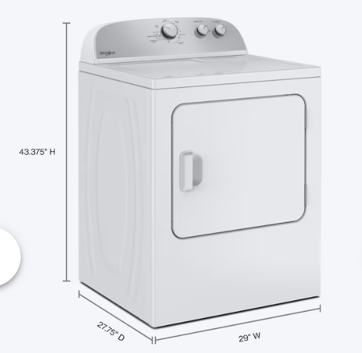 Whirlpool High Efficiency Agitator Large ( 3.8-cu ft ) Top-Load Washer ( White ) and Whirlpool AutoDry System 7-cu ft Vented Electric Dryer ( White )