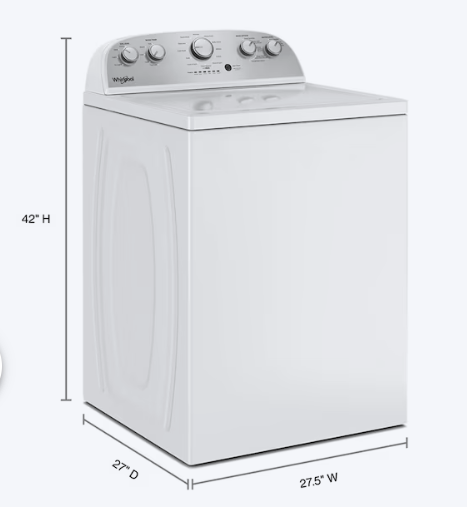 Whirlpool High Efficiency Agitator Large ( 3.8-cu ft ) Top-Load Washer ( White ) and Whirlpool AutoDry System 7-cu ft Vented Electric Dryer ( White )