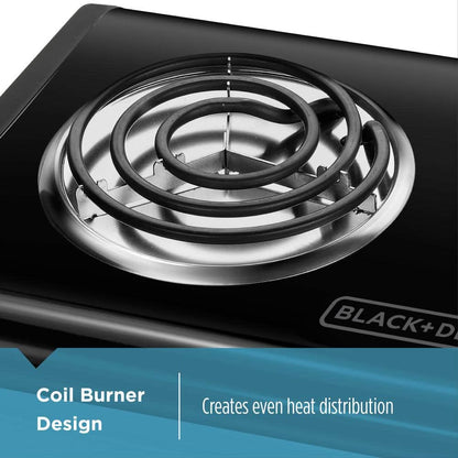 BLACK+DECKER 2-Burner Hot Plate DB1002B