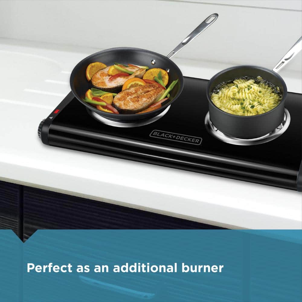 BLACK+DECKER 2-Burner Hot Plate DB1002B