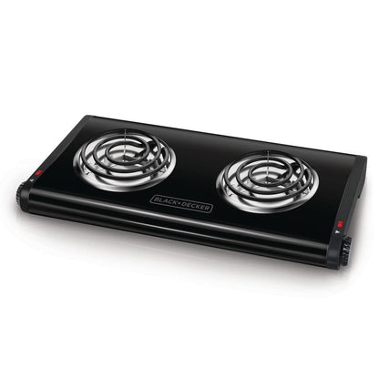 BLACK+DECKER 2-Burner Hot Plate DB1002B