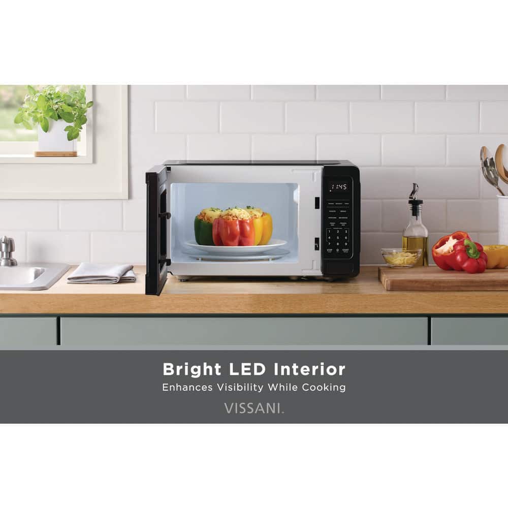 Vissani 0.7 cu. ft. Countertop Microwave in Black