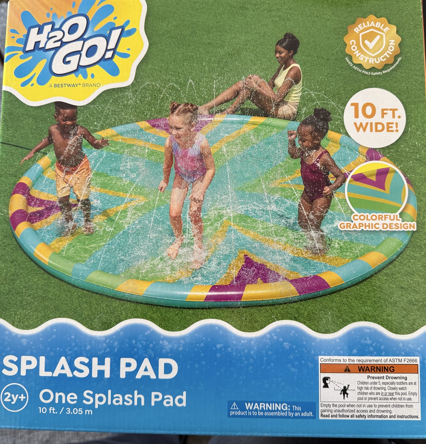 H2OGO! Colorful Graphic Design 10' Splash Pad