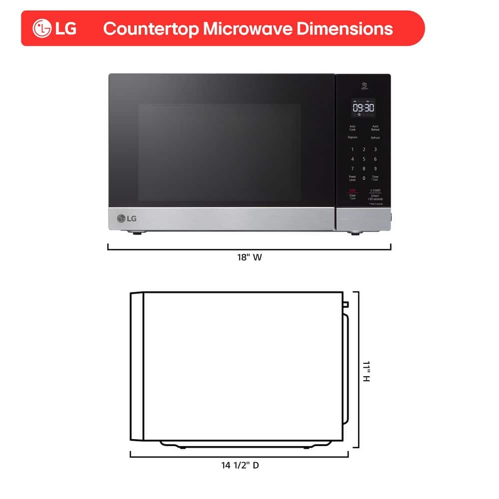 LG NeoChef 0.9 cu. ft. Countertop Microwave MSER0990S