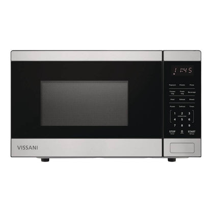 Vissani 0.9 cu. ft. Countertop Microwave, Stainless Steel